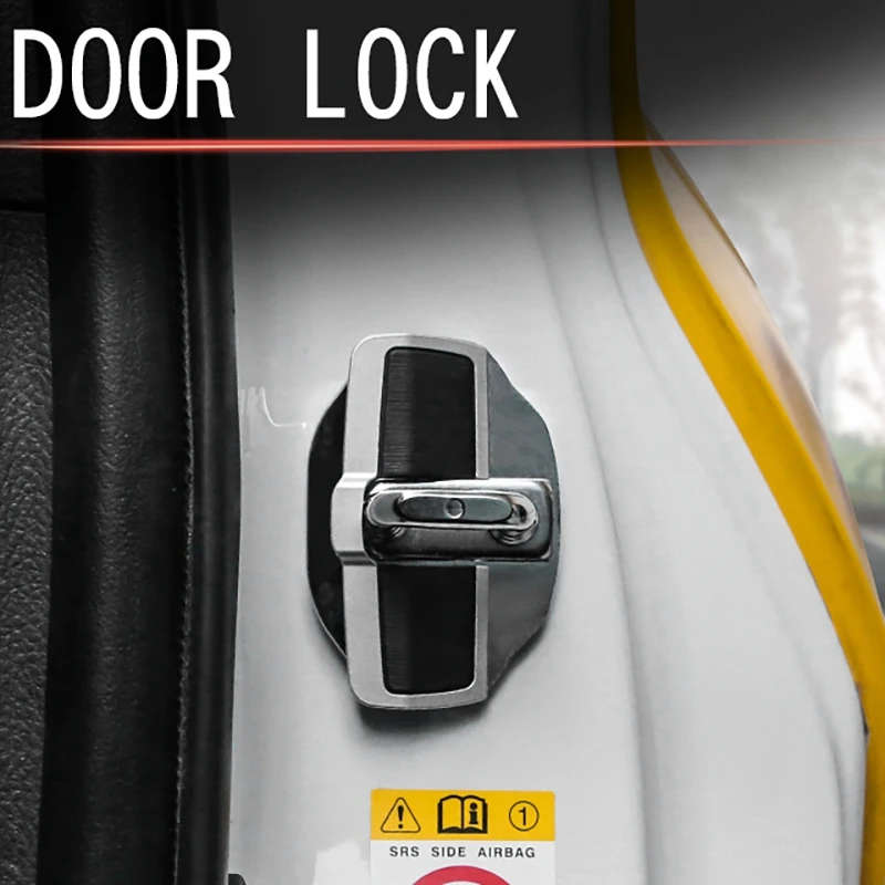 TRD Door Stabilizer Door Lock Protector Latches Stopper Covers for Toyota Land Cruiser LC200