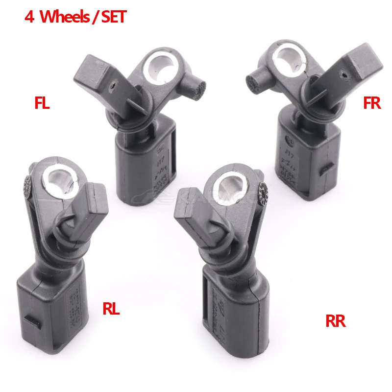4pcs Four Wheels FL/FR/RL/RR ABS Wheel Speed Sensor For AUDI A2 VW VOLKSWAGEN Polo 6R 9N