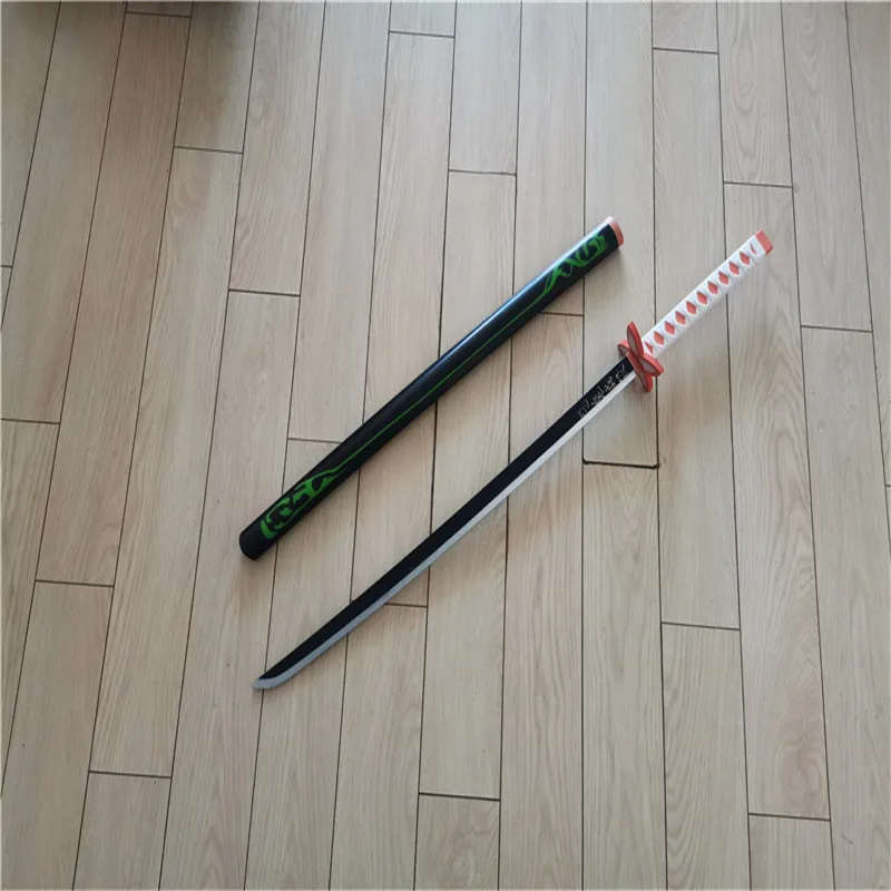 Kimetsu no Yaiba Sword Weapon Demon Slayer Agatsuma Zenitsu Cosplay Sword 1:1 Anime Ninja Knife PU