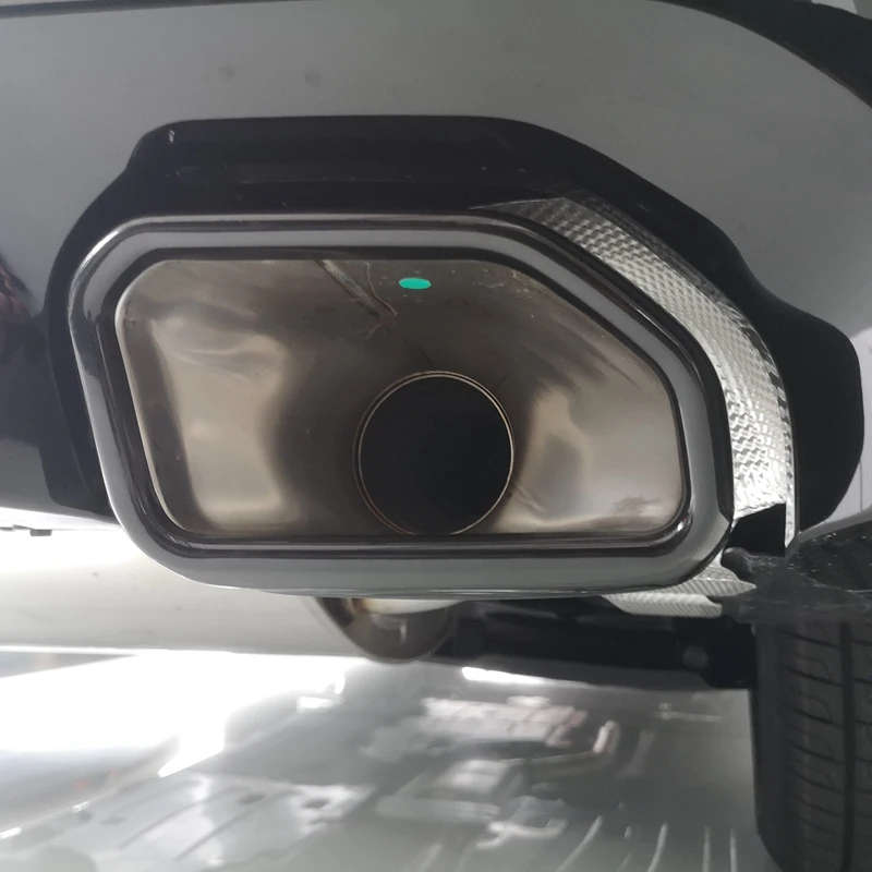 Rear Exhaust Muffler Pipe Cover Stainless Steel Tail Throat Vent Decoration for-BMW X3 2022