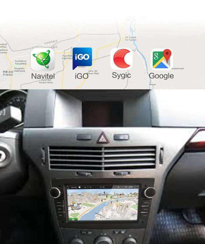 Car Radio 2DIN Android 8.1 for Opel Vauxhall Astra H G J Vectra Antara Zafira Corsa Vivaro Meriva