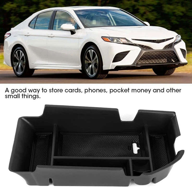 For Toyota Camry L LE SE Hybrid Le 2018 Car Center Console Storage Box Tray Divider Organizer Box