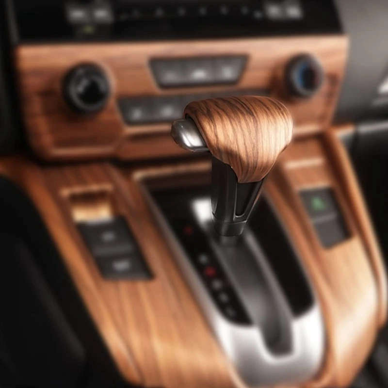 Car Peach Wood Grain Gear Panel Cover and Center Console CD Panel Cover Trim for Honda CR-V CRV