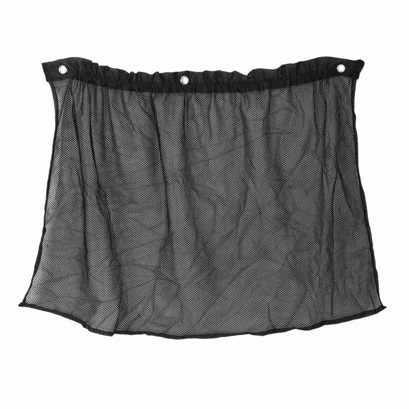 8Pcs 75 X 50Cm Car Black Mesh Sunscreen Suction Cup Side Window Curtain