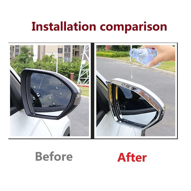 For Hyundai Tucson NX4 2021 2022 Car Side Rearview Mirror Rain Eyebrow Cover