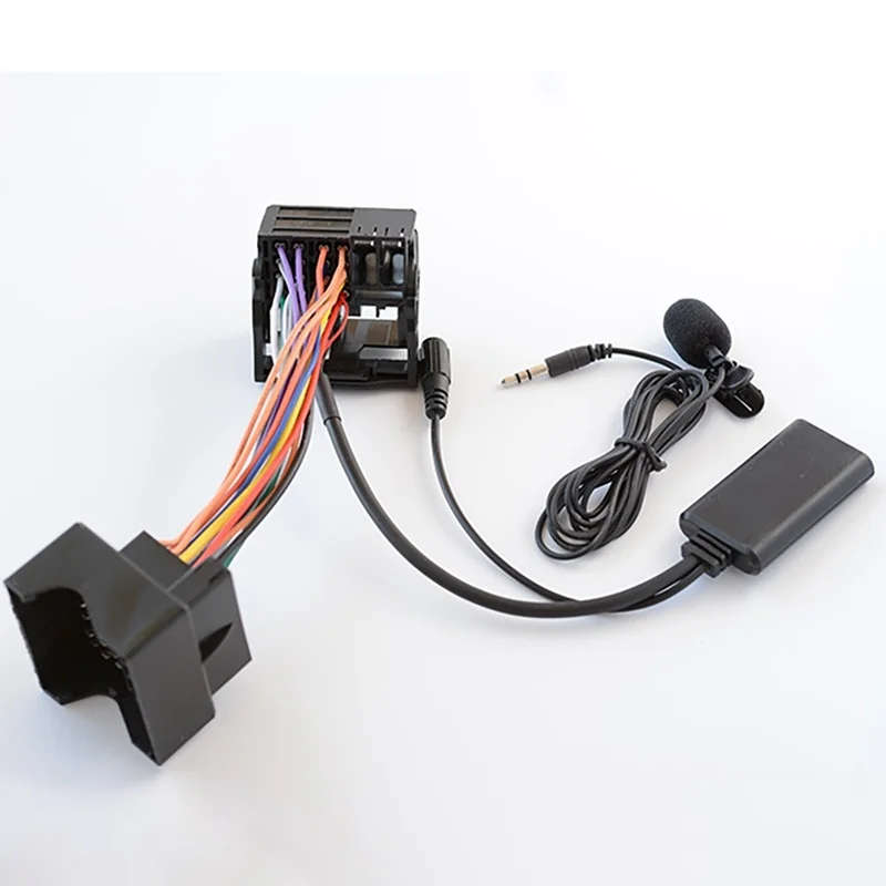 Car AUX Adapter Cable Bluetooth +MIC Fit for Peugeot 307 308 407 RD4 Radio CD
