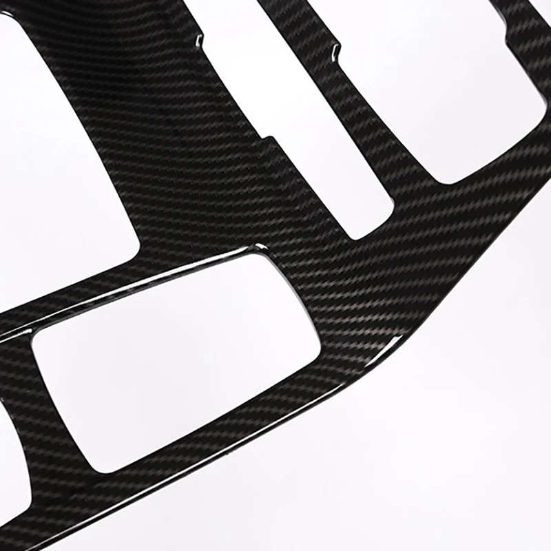 Carbon Fiber Car ABS Chrome Center Console Gear Shift Frame Cover Trim for BMW 218I Gran Tourer F45