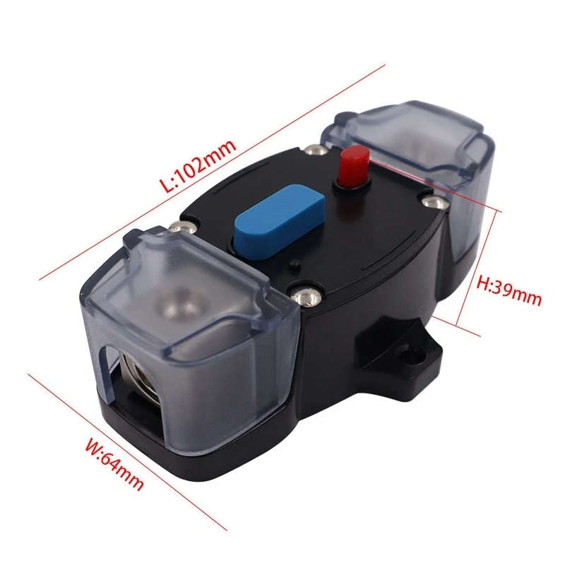 RV Car Audio Refit Automatic Circuit Breaker Power Circuit Protection Insurance Switch 50A-300A