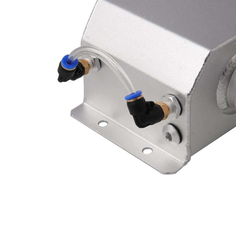 Car Aluminum Radiator Coolant Overflow Bottle 1L Recovery Water Tank Reservoir FST009-BK