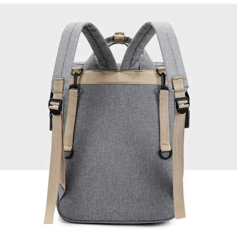 Lequeen Diaper Bag For Mom And Baby Backpack Multifunctional Baby Bed Bags Maternity Nursing Handbag