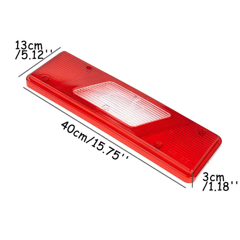 Car Rear Bumper Reflector Rear Tail Lamp Lens Cover for Ford Transit MK8 2014-on Tipper Truck