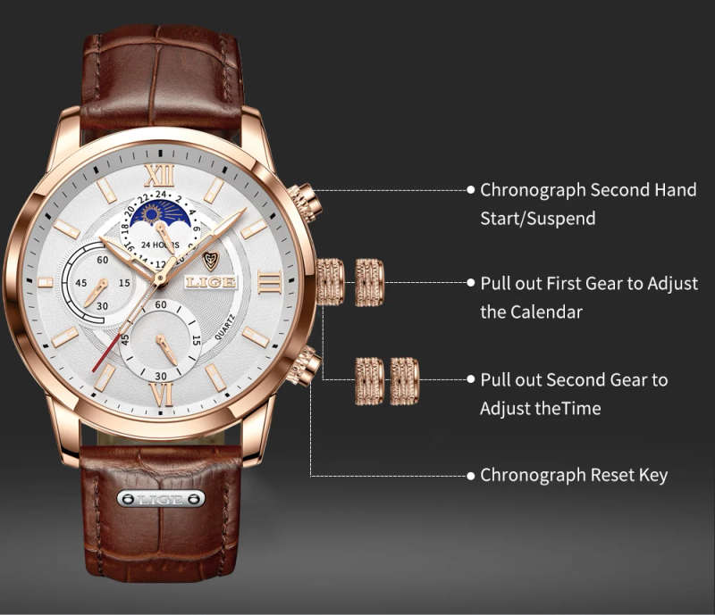 LIGE © - 8932 - Men&amp;#39;s Watch — Shopintoo