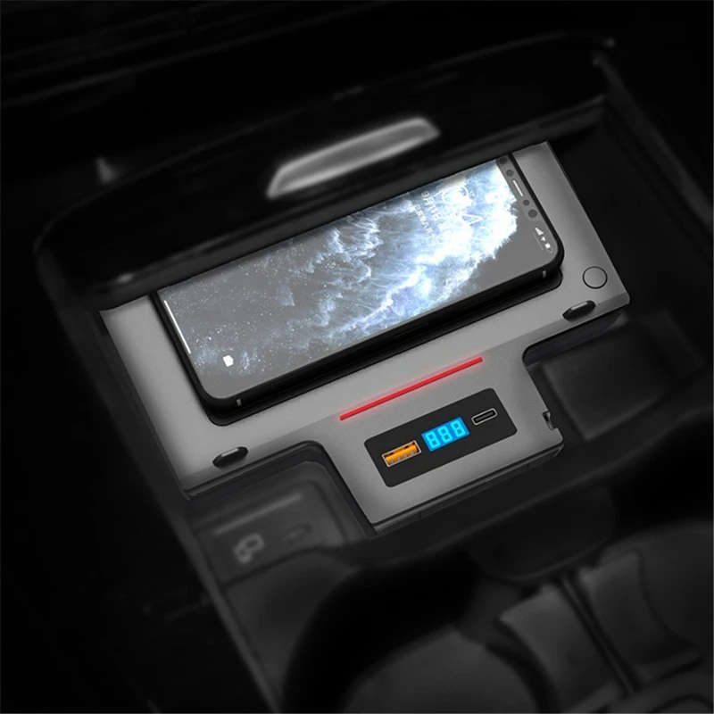 15W Car Wireless Charger for Mercedes Benz W177 A Class W247 B Class GLB CLA GLA