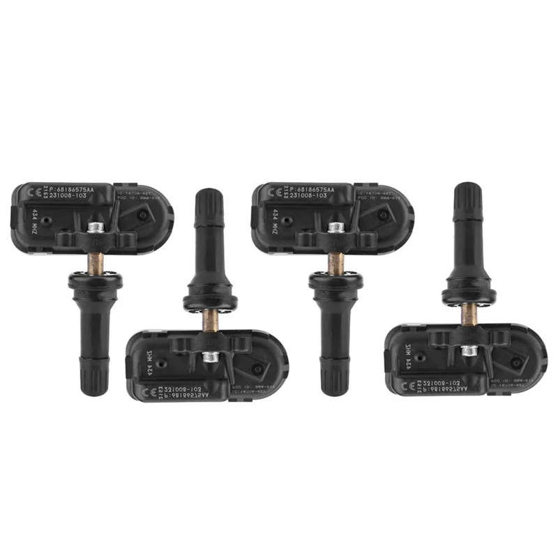 4Pcs Tpms Car Tire Pressure Monitoring Sensor For Jeep Dodge Ram 1500 2500 2014- 68157568Aa