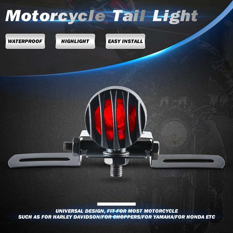 Motorcycle Taillight Red Brake Stop Running Light for Chopper Bobber Cafe Racer