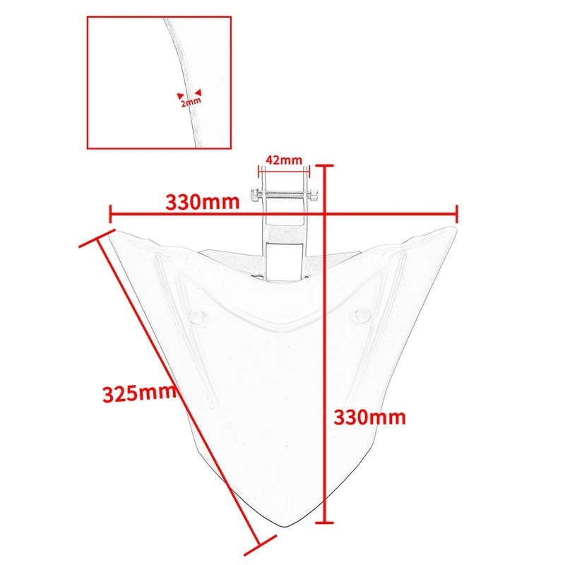 Motorcycle Front Wheel Mudguard Beak Nose Extension Cover Fairing for Yamaha T700 Tenere 700