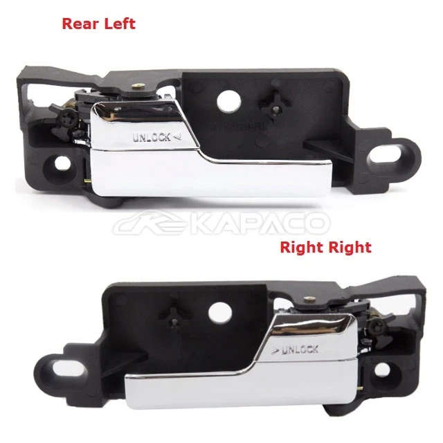 4 Doors For Lincoln MKZ Mercury Milan Ford Fusion Inner Inside Interior Door Handle Chrome