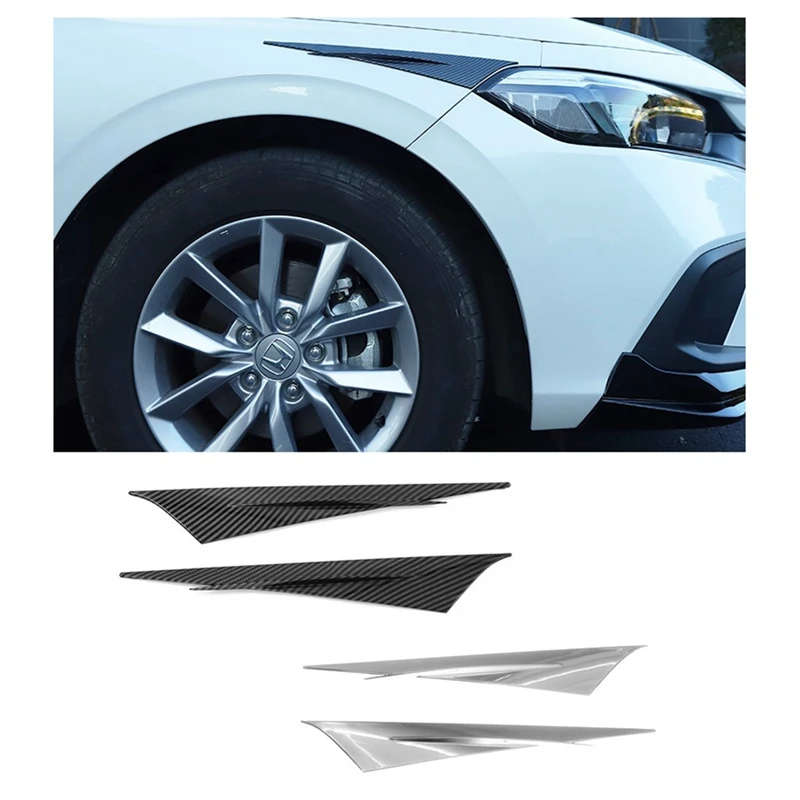 For 11Th Gen Honda Civic 2022 Headlight Eyebrow Cover Lamp Trim Decorative Sticker