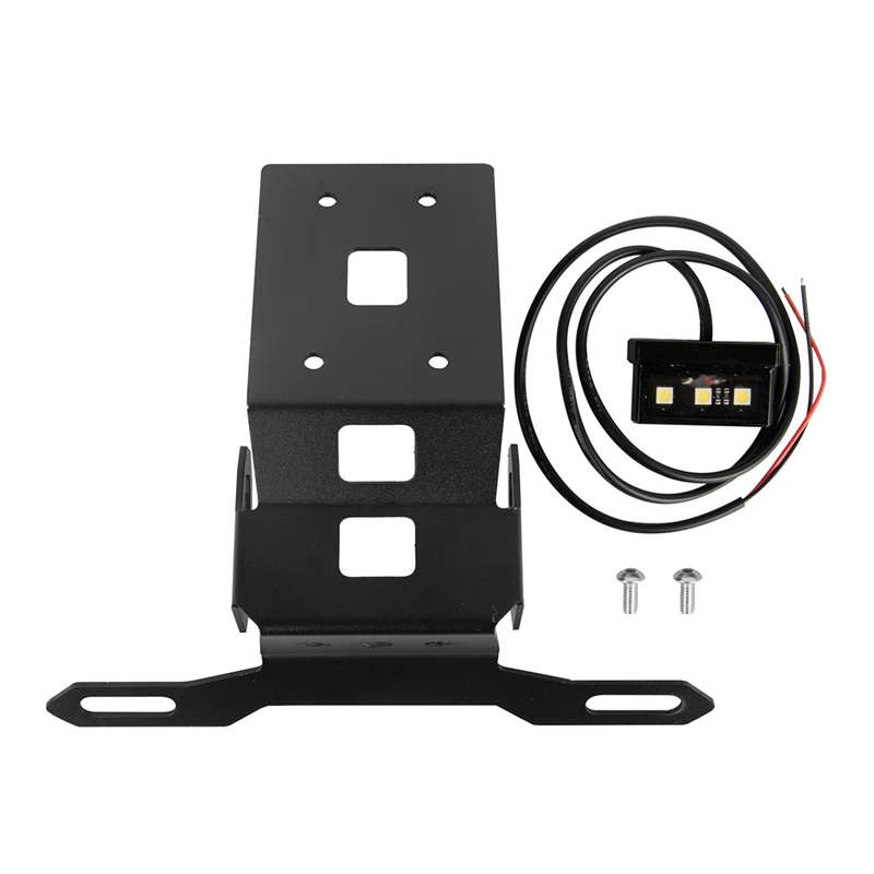 Rear Fender License Plate Frame with LED Light Modified License Plate Frame for Kawasaki Z1000SX