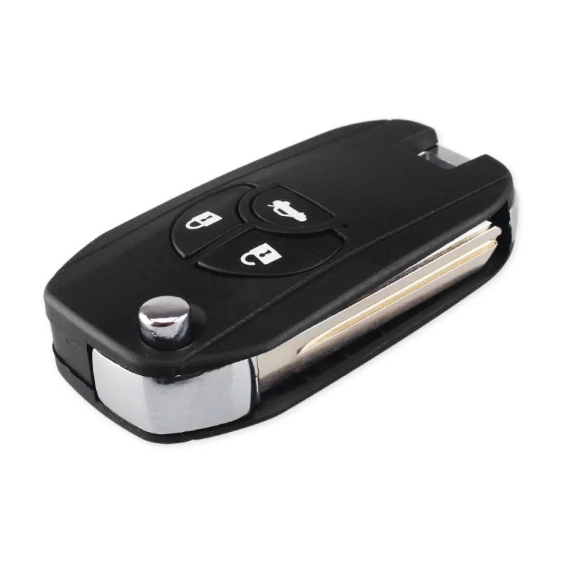 Flip Folding Remote Key Shell For Nissan Sylphy Switch Blade Fob Uncut Blank Key Case Cover