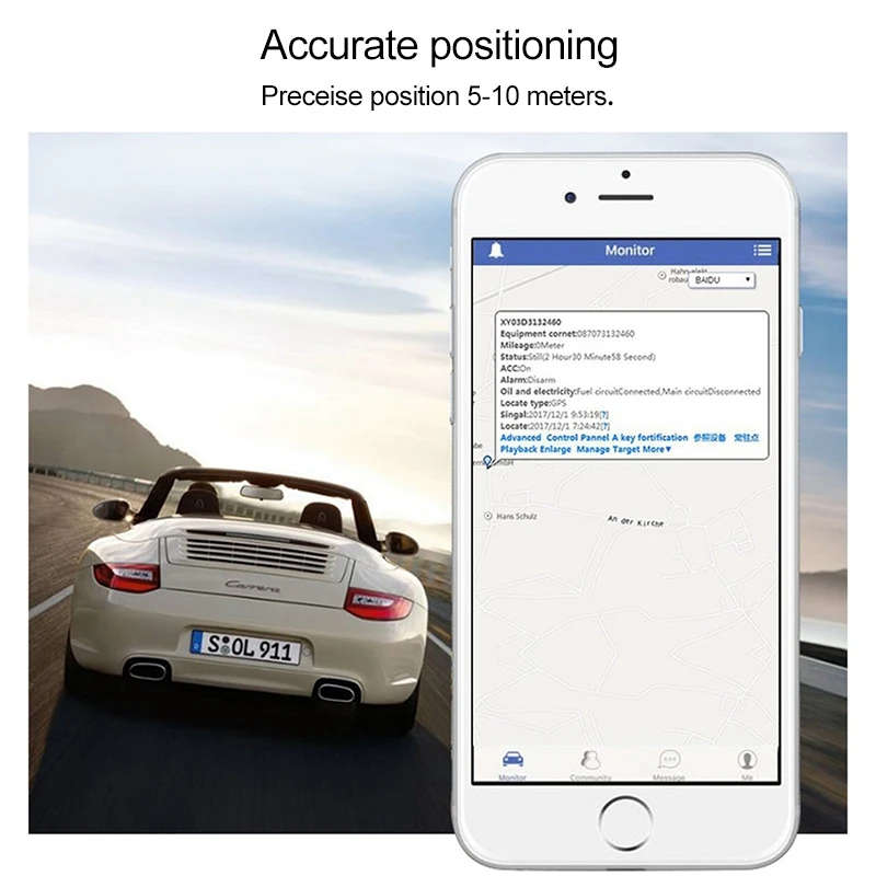 Car GPS Tracker TK800B Car Truck Vehicle Tracking GSM GPRS Auto Personal GPS Tracker