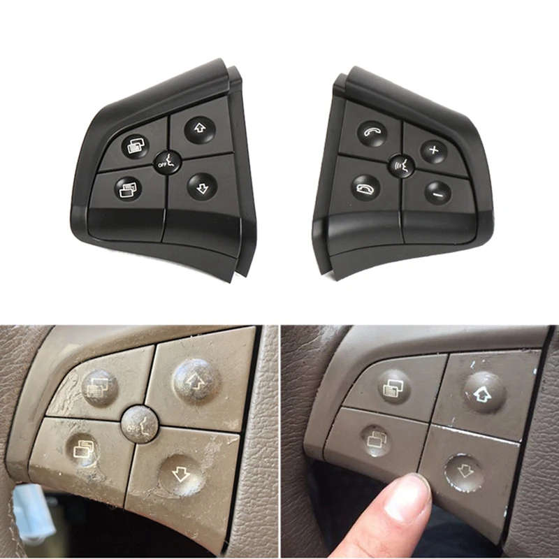 Car Steering Wheel Switch Buttons for Mercedes Benz ML GL R B-Class W164 W251 W245