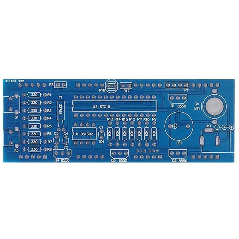 4-Digit DIY Digital LED Clock Kit Auto Display Time/Temperature Electronic DIY Kit Clock