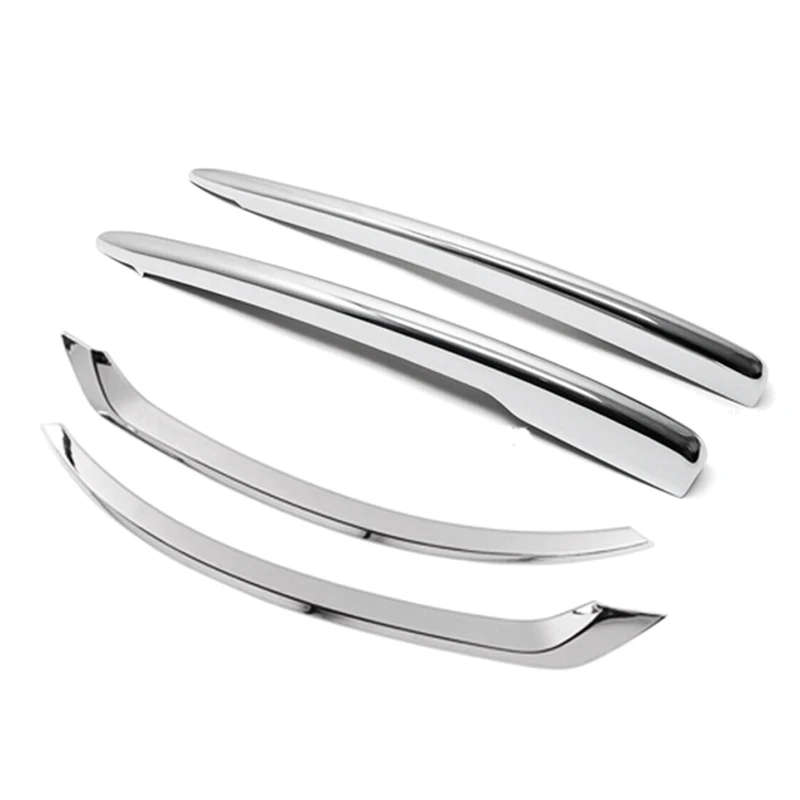 Car Chrome Front Rear Fog Light Tail Lamp Eyelid Cover Trim for VOLVO XC90 2016-2020