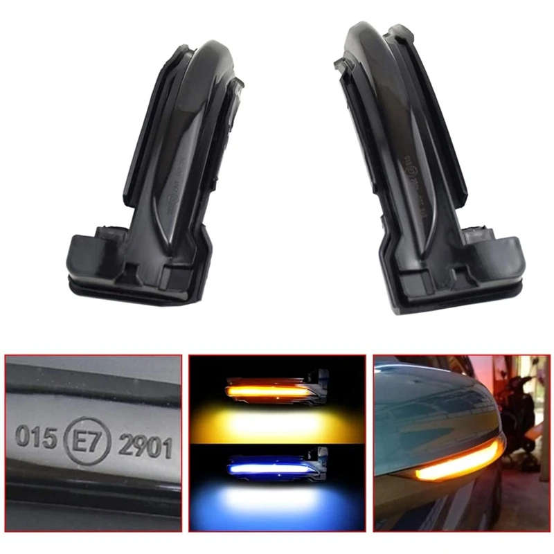 Car LED Dynamic Turn Signal Light Side Mirror Sequential Indicator Blinker Lamp for Ford Focus 4 MK4