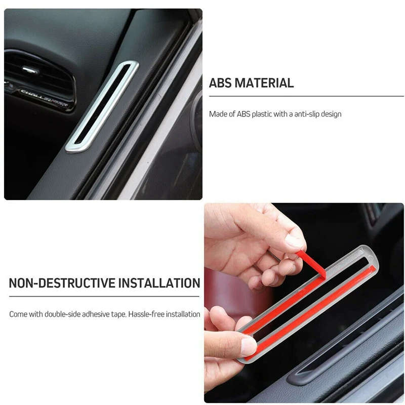 Interior Mouldings for Dodge Challenger 2015+ Side Door Air Vent Cover Tirm