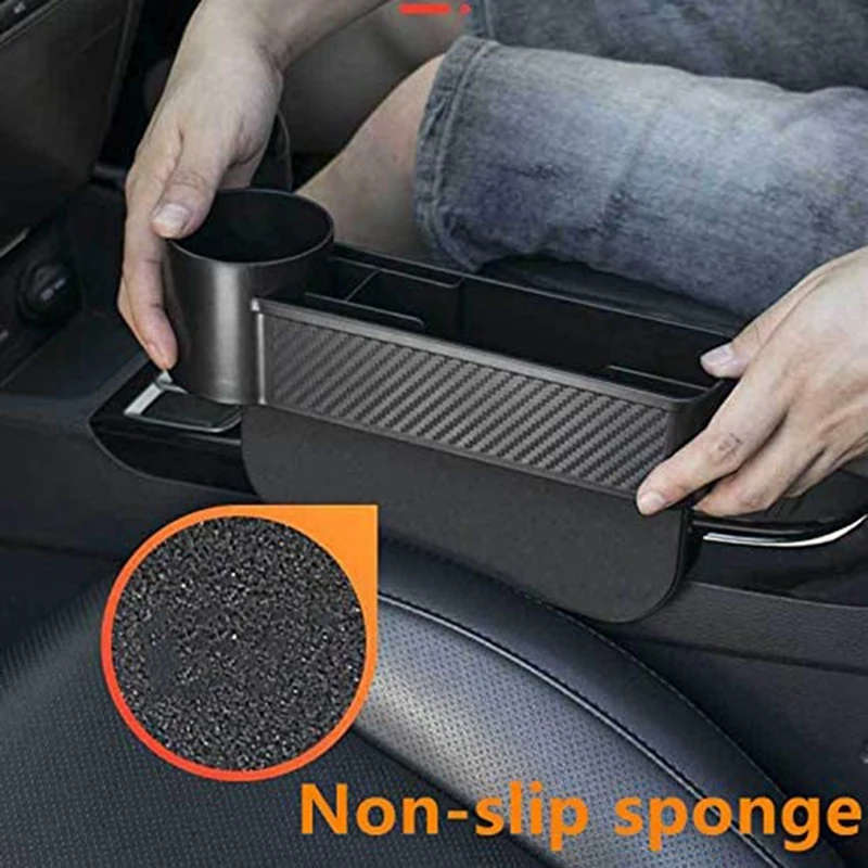2-In-1 Car Seat Space Organizer Storage Pockets Auto Space Stowing Tidying
