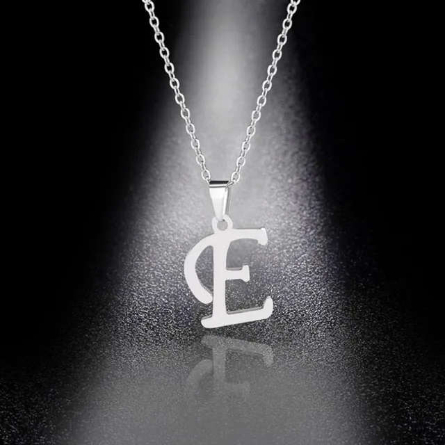 Genuine Letter " E " Pendant ONLY -  Stainless Steel  - DO NOT FADE