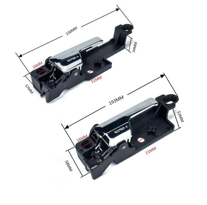 2 Pairs for Ford Fusion Car Door Inside Handles OE number: 6E5Z-5422600-AA(FR)/6E5Z-5422601-A(FL)