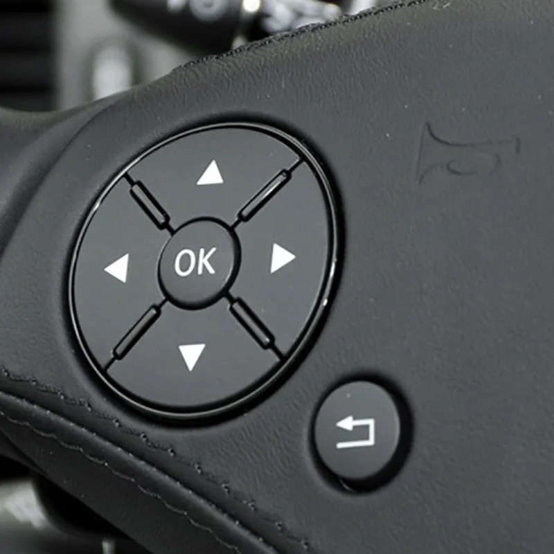 Car Steering Wheel Button Switch Trim Cover Sticker for Mercedes Benz C E S Class W204 W212 W221 GLK
