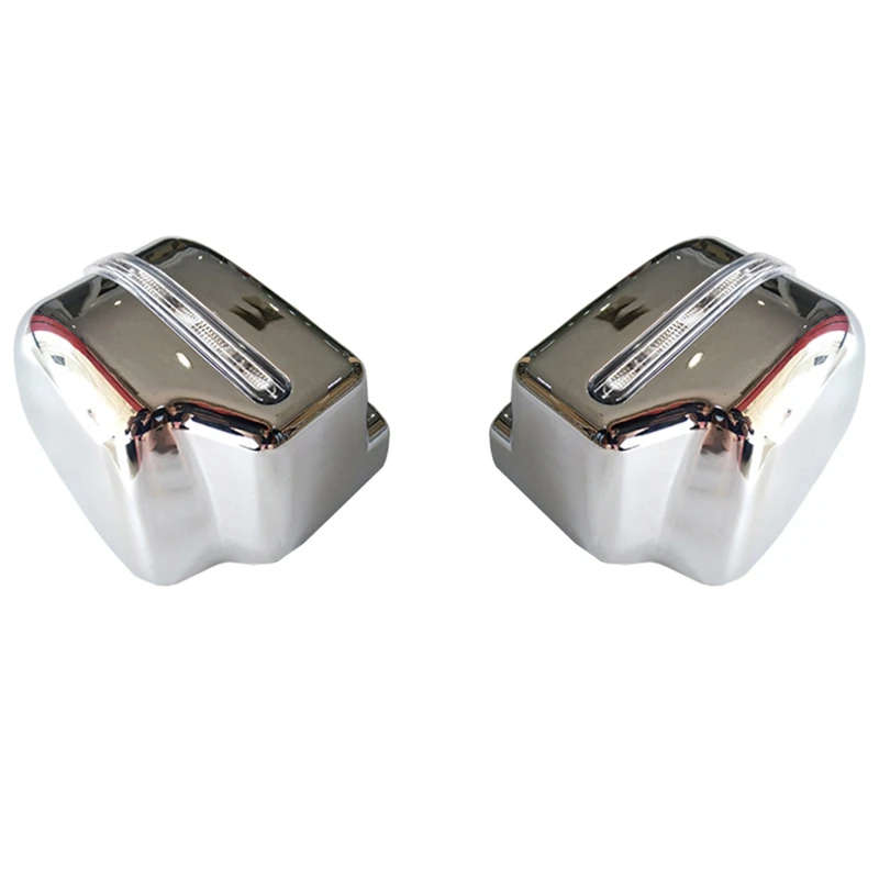 Car Rear View Mirror Cover Side Wing Mirror Cap Shell with Turn Signal Light for Suzuki Jimny