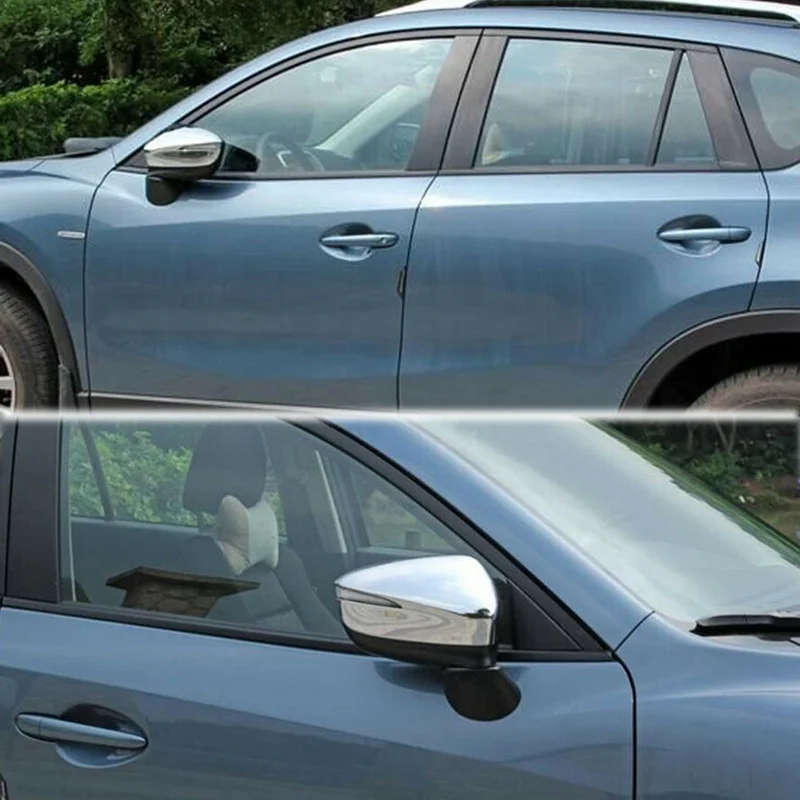 Rear View Rearview Side Glass Mirror Cover Trim Frame for Mazda CX-5 CX5 2015