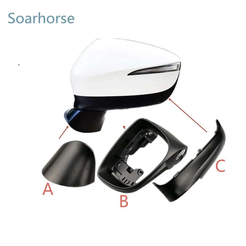 Car Side Mirror Lower Cover Rearview mirror Housing Frame For Mazda CX-5 2015 2016 For Mazda CX-3