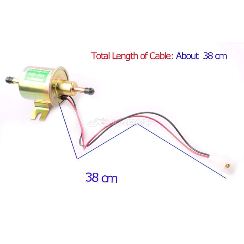 12/24V Electric Fuel Pump Low Pressure Bolt Fixing Wire Diesel Petrol HEP-02A For Boat Carburetor