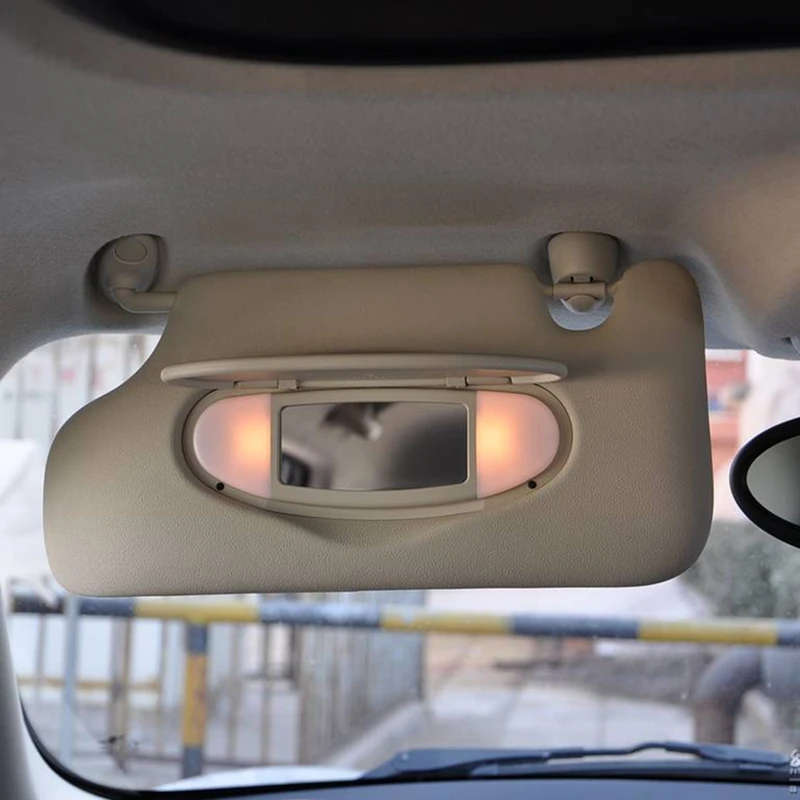 Car Sun Visor Mirror Cover Makeup Mirror Cover For-BMW MINI R55 R56 R60 2007-2014
