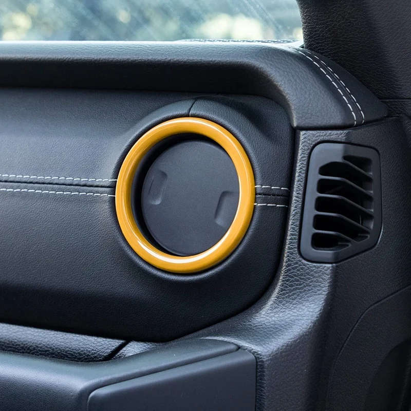 Air Conditioner Vent Ring for Jeep Wrangler JL JLU & Gladiator JT 2018-2021 (Yellow)