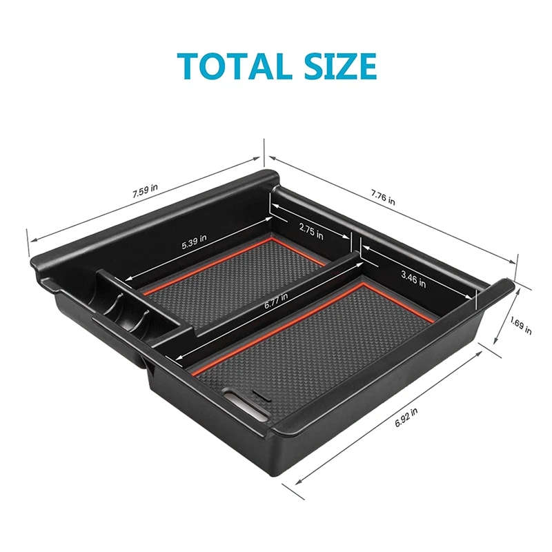 For Toyota Tacoma 2016-21 Central Console Organizer Armrest Storage Box Pallet Tray