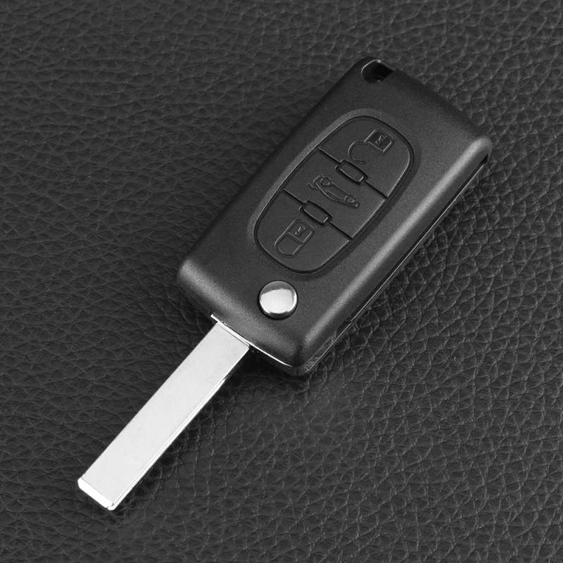 Car Keyless Entry Case Flip Folding Remote Key ID46 Chip HU83 Blade for Peugeot 207 307 308 407