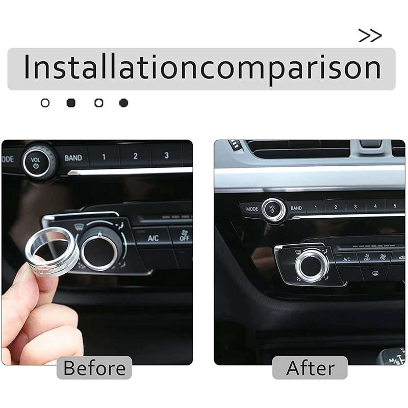AC Knob Cover for Toyota GR Supra A90 2018-2021 Air Conditioner Volume Knob Cover Trim