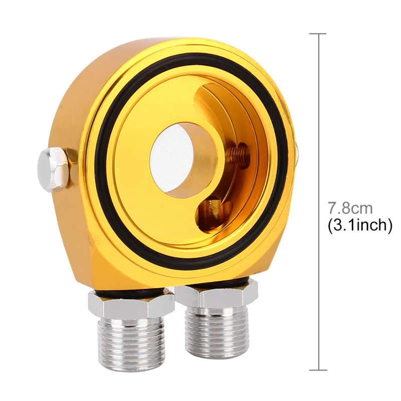 Universal Car Modified Instrument Dedicated Cake Oil Temperature Hydraulic Gauge Adapter Seat