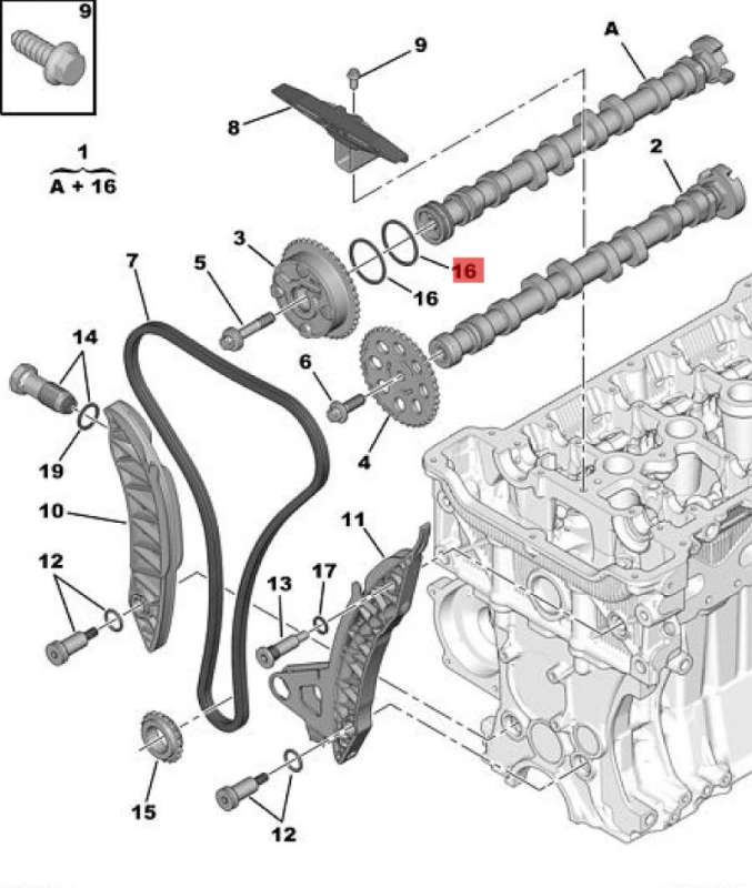 080739 Camshaft Seal For Peugeot 208 308 2008 3008 408 4008 5008