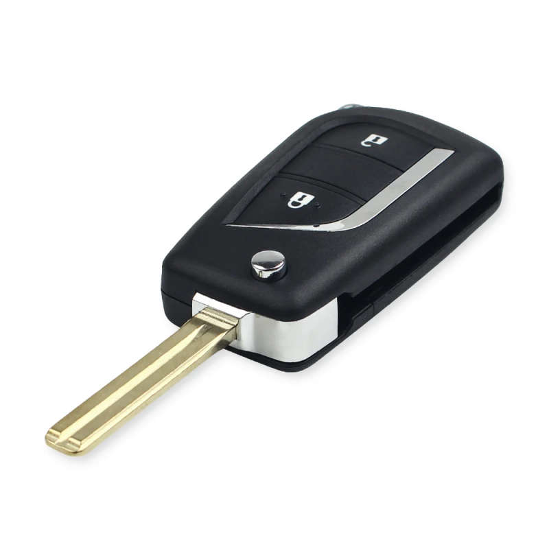 For Toyota Camry 2018-20 2 Buttons Remote Key Shell Auto Replacement Key Blank Cover Case