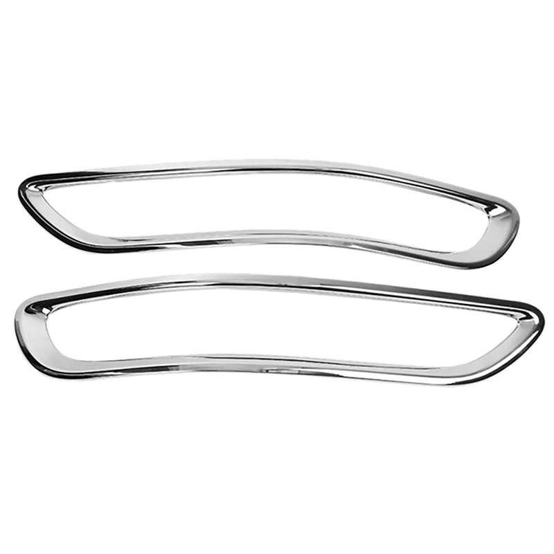 for Kia Sportage KX5 QL 2015-18 ABS Chrome Rear Reflector Fog Light Lamp Cover Trim Bezel Frame