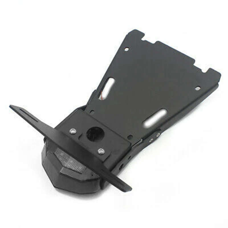 Motorcycle Black Tail Mount License Plate Bracket Brake Rear Lamp Taillight for-BMW R NINE T R9T