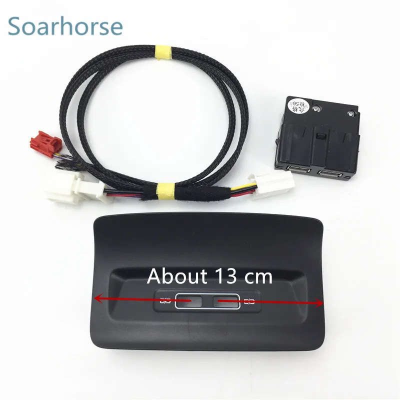 OEM Rear Console USB Socket Armrest Type C USB Adapter For Skoda Kodiaq Karoq Kodiak