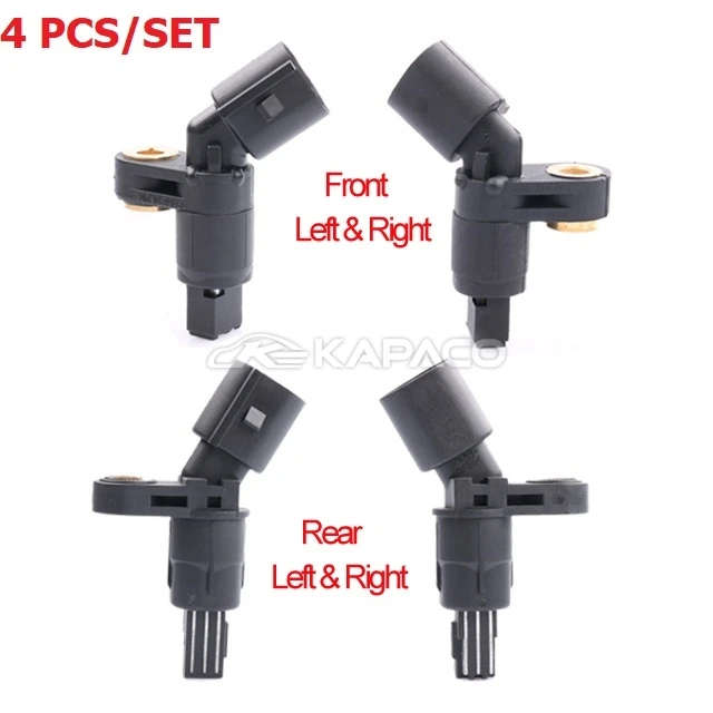 4 PCS/PAIR ABS Wheel Speed Sensor For VW Volkswagen Jetta MK4 Golf A3 TT Beetle